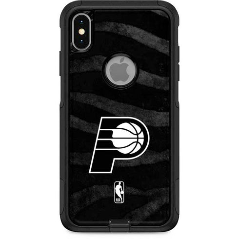 NBA Indiana Pacers Black Animal Print Otterbox Commuter iPhone Skin