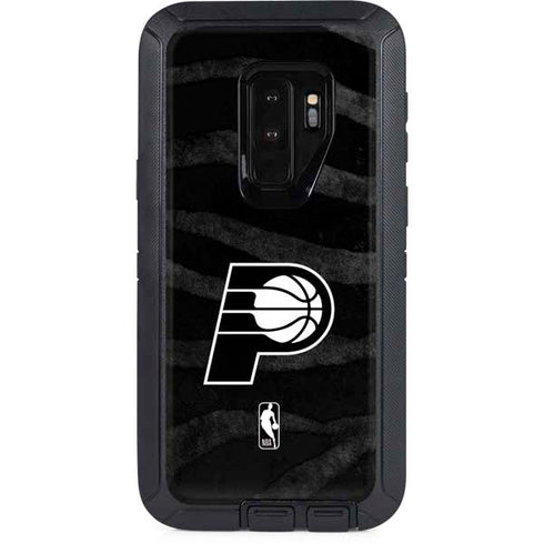 NBA Indiana Pacers Black Animal Print Otterbox Defender Galaxy Skin