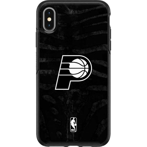 NBA Indiana Pacers Black Animal Print Otterbox Symmetry iPhone Skin