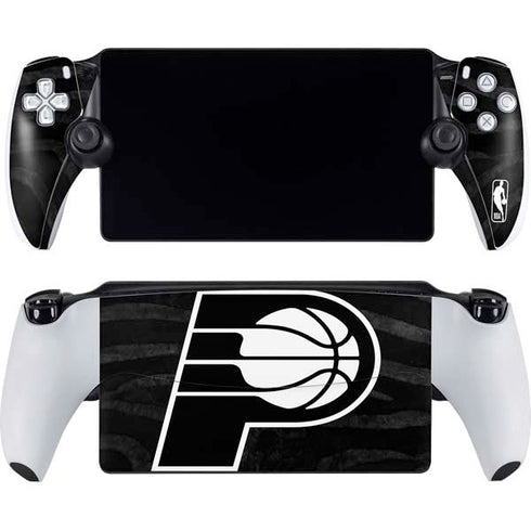 NBA Indiana Pacers Black Animal Print PlayStation Portal Remote Player Skin