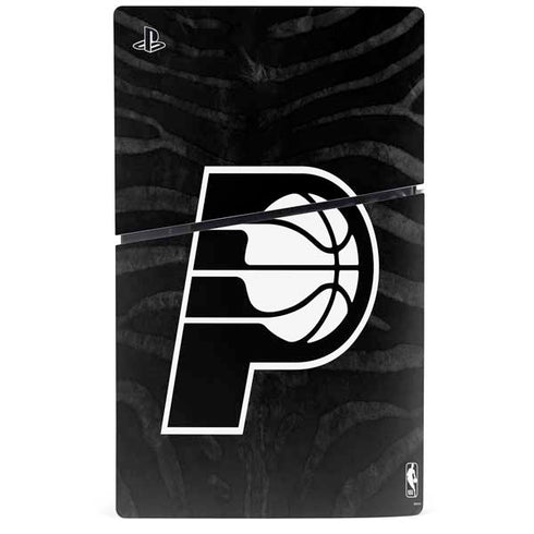 NBA Indiana Pacers Black Animal Print PS5 Slim Disk Console Skin
