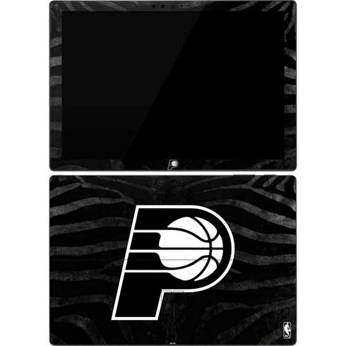 NBA Indiana Pacers Black Animal Print Surface Pro 7 Skin