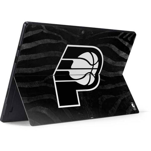 NBA Indiana Pacers Black Animal Print Surface Pro 7 Skin