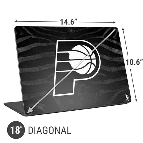 NBA Indiana Pacers Black Animal Print Universal Laptop 18in (14.6 x 10.6in) Skin