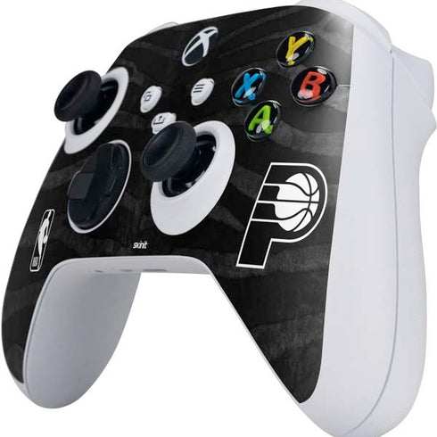NBA Indiana Pacers Black Animal Print Xbox Series S Controller Skin