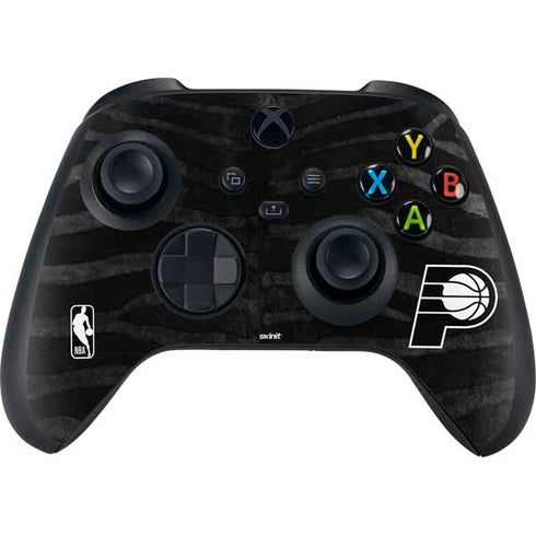 NBA Indiana Pacers Black Animal Print Xbox Series X Controller Skin
