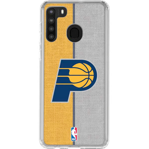 NBA Indiana Pacers Canvas Galaxy A21 Clear Case