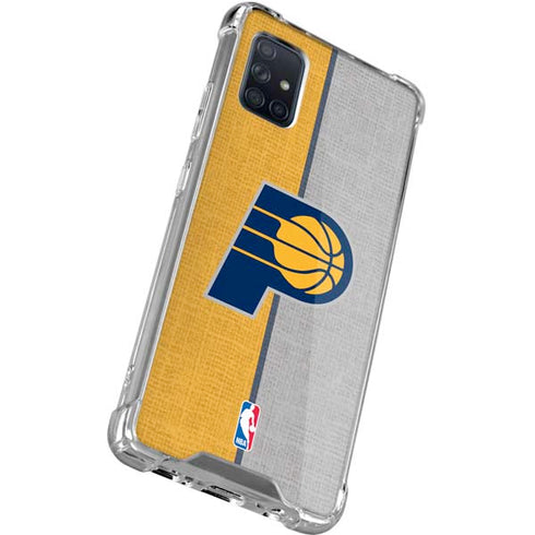 NBA Indiana Pacers Canvas Galaxy A71 5G Clear Case