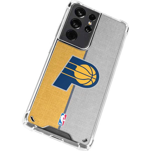 NBA Indiana Pacers Canvas Galaxy S21 Ultra 5G Clear Case