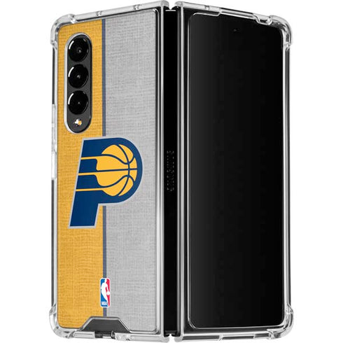 NBA Indiana Pacers Canvas Galaxy Z Fold4 5G Clear Case