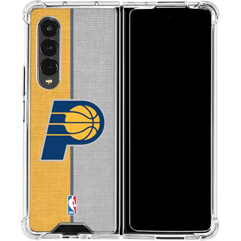 NBA Indiana Pacers Canvas Galaxy Z Fold4 5G Clear Case
