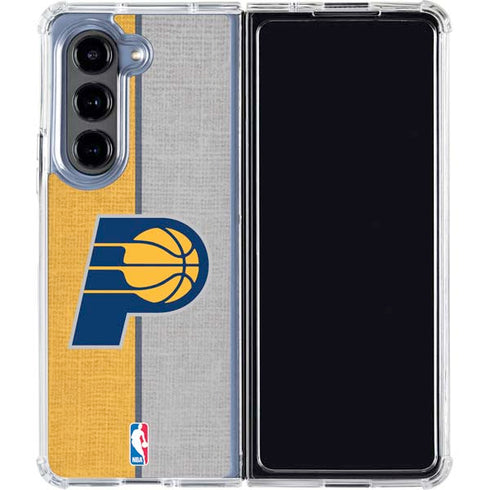 NBA Indiana Pacers Canvas Galaxy Z Fold5 5G Clear Case