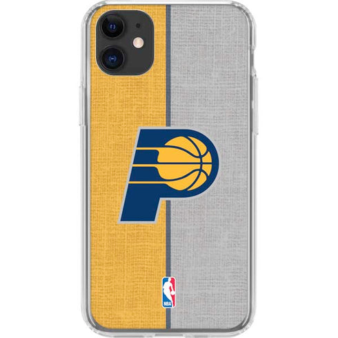 NBA Indiana Pacers Canvas iPhone 11 Clear Case