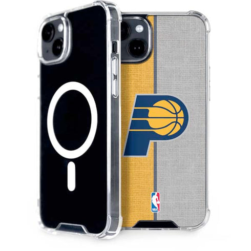 NBA Indiana Pacers Canvas iPhone 14 Plus MagSafe Case