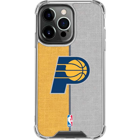 NBA Indiana Pacers Canvas iPhone 14 Pro Clear Case