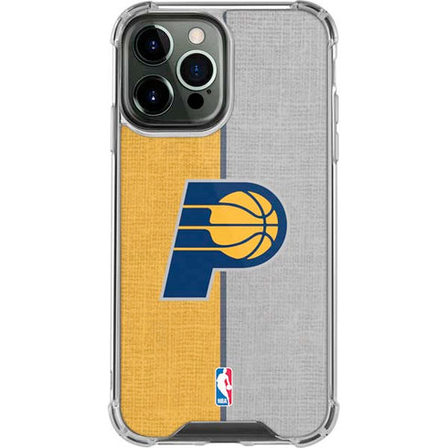 NBA Indiana Pacers Canvas iPhone 15 Pro Max Clear Case