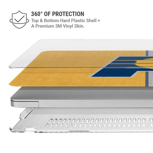 NBA Indiana Pacers Canvas MacBook Pro 16in (2019-20) Case plus Skin
