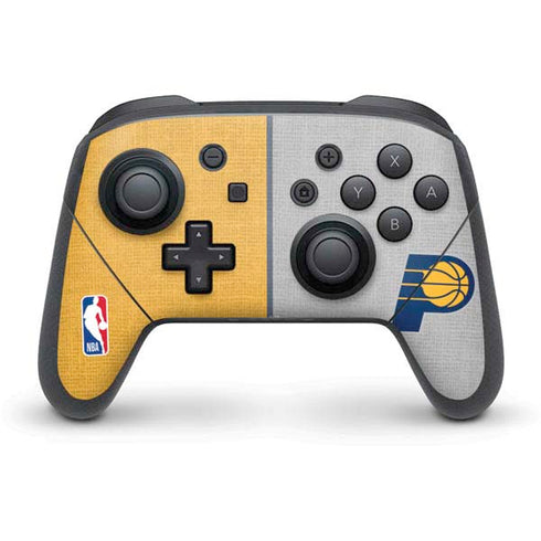 NBA Indiana Pacers Canvas Nintendo Switch Pro Controller Skin