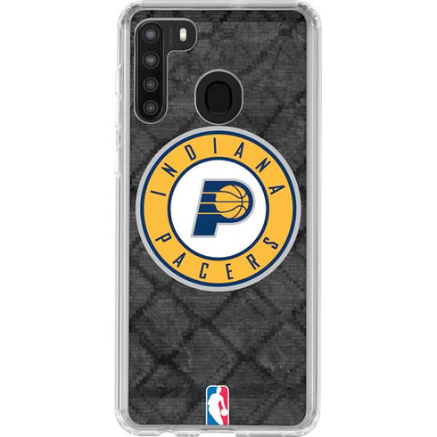 NBA Indiana Pacers Dark Rust Galaxy A21 Clear Case