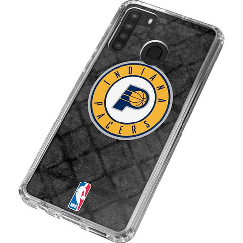 NBA Indiana Pacers Dark Rust Galaxy A21 Clear Case