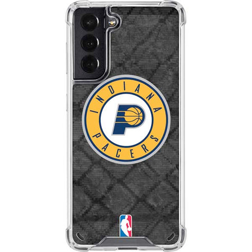 NBA Indiana Pacers Dark Rust Galaxy S21 5G Clear Case