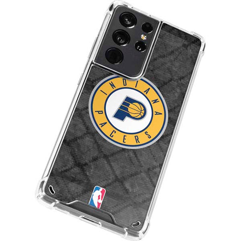 NBA Indiana Pacers Dark Rust Galaxy S21 Ultra 5G Clear Case