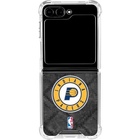 NBA Indiana Pacers Dark Rust Galaxy Z Flip5 5G Clear Case