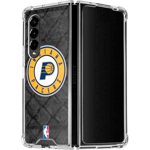 NBA Indiana Pacers Dark Rust Galaxy Z Fold4 5G Clear Case