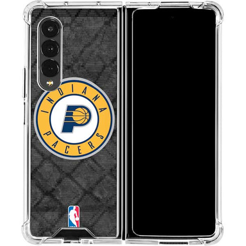 NBA Indiana Pacers Dark Rust Galaxy Z Fold4 5G Clear Case