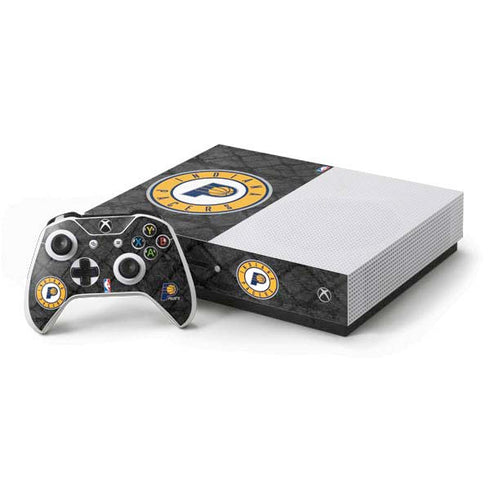 NBA Indiana Pacers Dark Rust Xbox One S Console and Controller Bundle Skin
