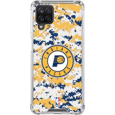 NBA Indiana Pacers Digi Camo Galaxy A12 Clear Case