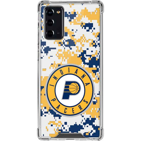 NBA Indiana Pacers Digi Camo Galaxy Note20 5G Clear Case