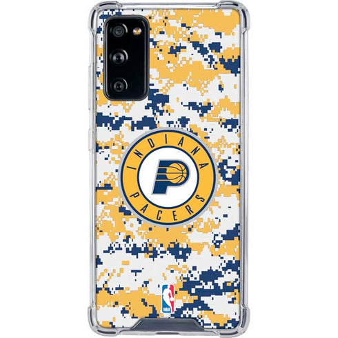 NBA Indiana Pacers Digi Camo Galaxy S20 FE Clear Case