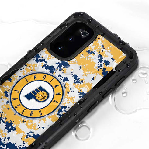 NBA Indiana Pacers Digi Camo Galaxy S20 Waterproof Case