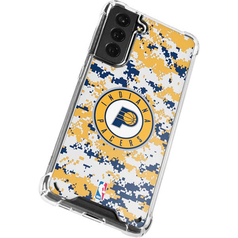 NBA Indiana Pacers Digi Camo Galaxy S21 5G Clear Case