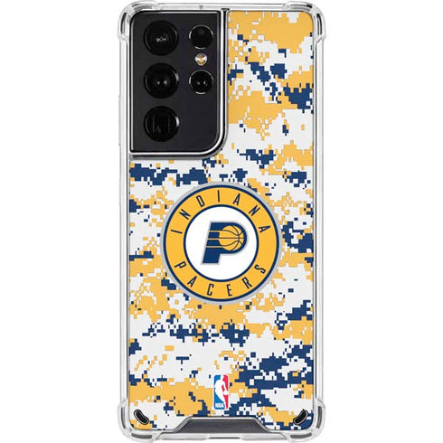 NBA Indiana Pacers Digi Camo Galaxy S21 Ultra 5G Clear Case