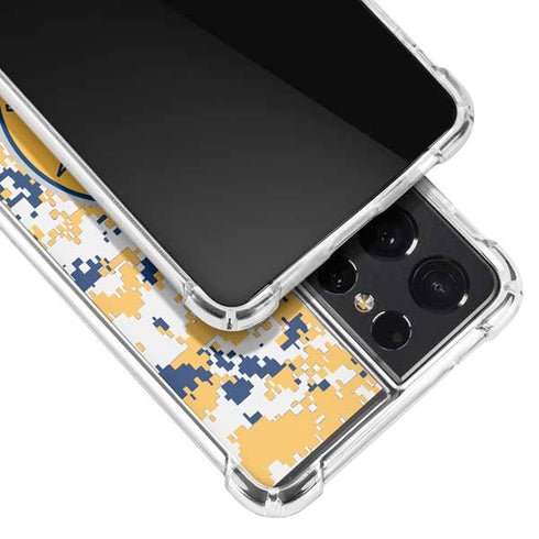 NBA Indiana Pacers Digi Camo Galaxy S21 Ultra 5G Clear Case