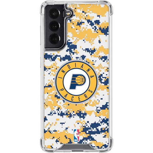 NBA Indiana Pacers Digi Camo Galaxy S22 Clear Case