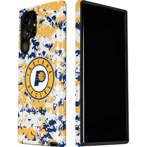 NBA Indiana Pacers Digi Camo Galaxy S22 Ultra Pro Case