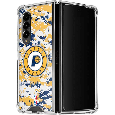 NBA Indiana Pacers Digi Camo Galaxy Z Fold4 5G Clear Case