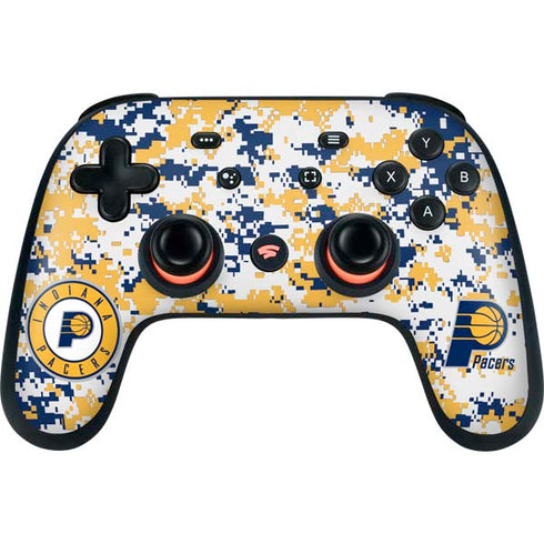 NBA Indiana Pacers Digi Camo Google Stadia Controller Skin