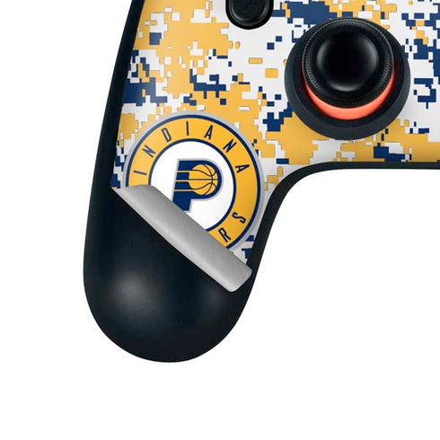 NBA Indiana Pacers Digi Camo Google Stadia Controller Skin