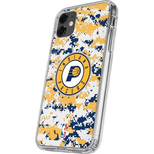 NBA Indiana Pacers Digi Camo iPhone 11 Clear Case