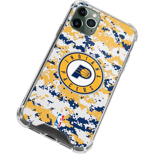 NBA Indiana Pacers Digi Camo iPhone 11 Pro Max Clear Case