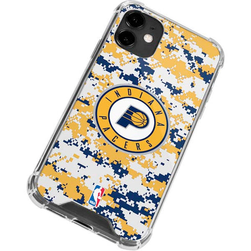NBA Indiana Pacers Digi Camo iPhone 12 Mini Clear Case