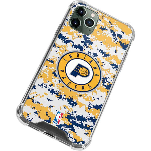 NBA Indiana Pacers Digi Camo iPhone 12 Pro Clear Case