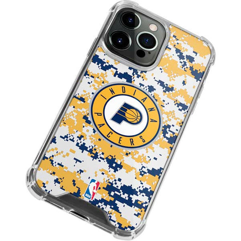 NBA Indiana Pacers Digi Camo iPhone 13 Pro Clear Case
