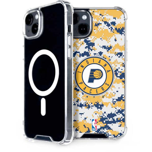 NBA Indiana Pacers Digi Camo iPhone 14 Plus MagSafe Case