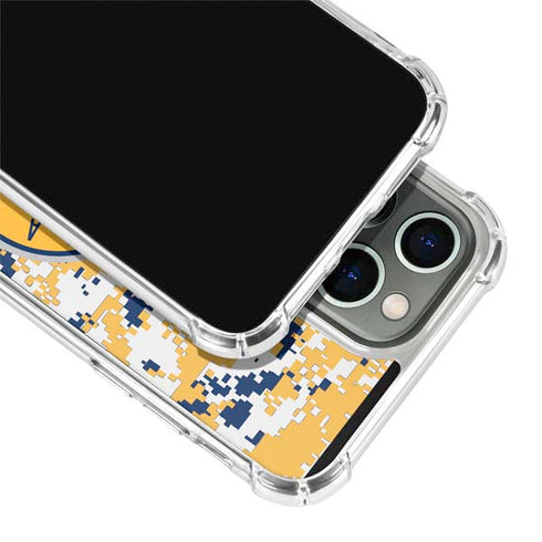 NBA Indiana Pacers Digi Camo iPhone 14 Pro Clear Case