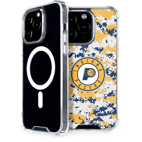 NBA Indiana Pacers Digi Camo iPhone 15 Pro MagSafe Case